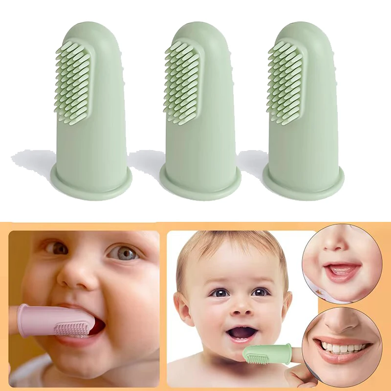 Cepillo silicona para dientes de leche bebé – Suave y transparente - imagen 3