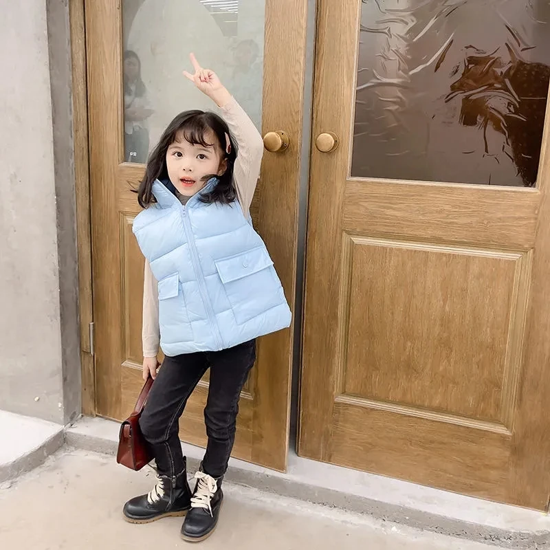 Abrigo impermeable de algodón con cuello alto para niños - imagen 5