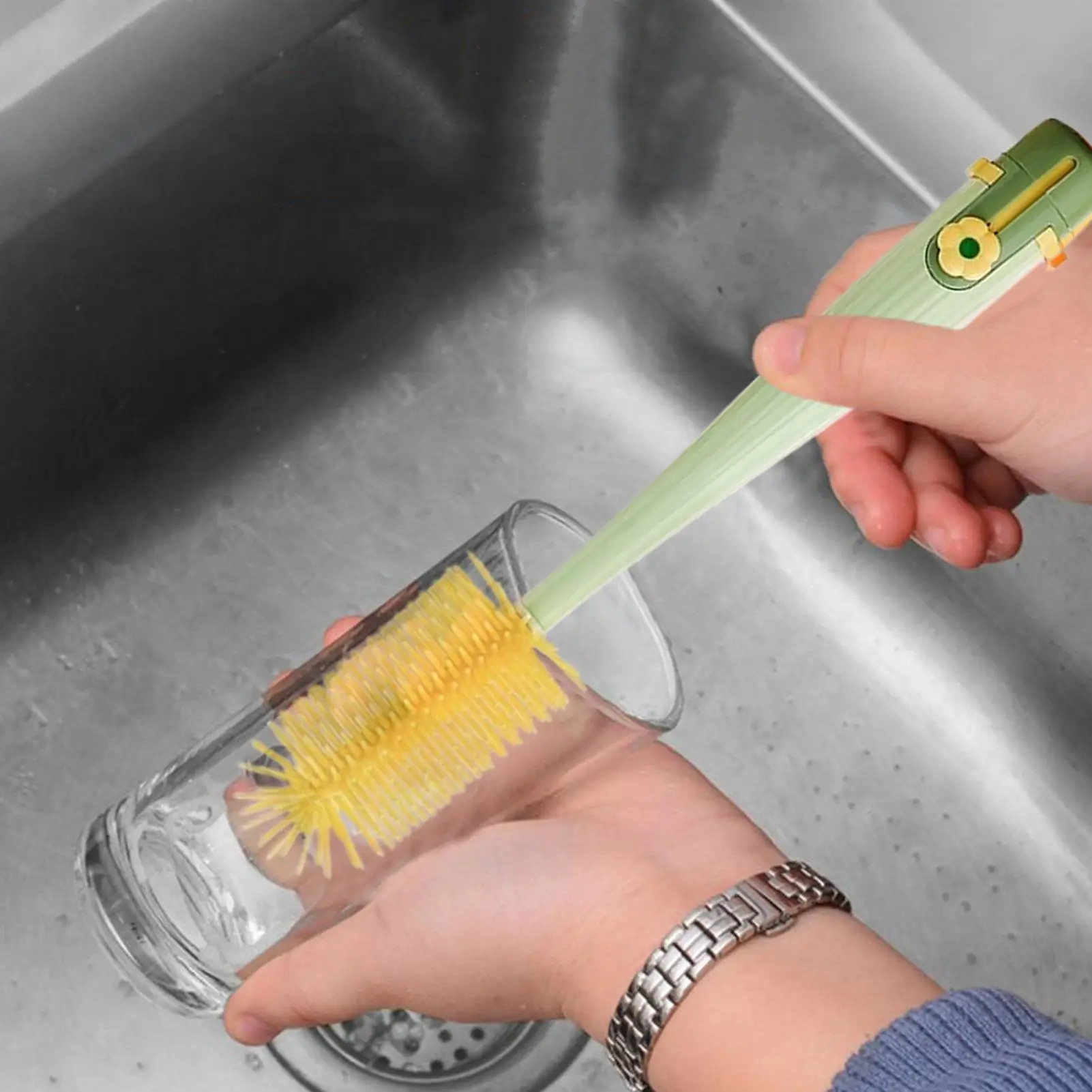 Cepillo para biberones y botellas – limpieza profunda de tapas - imagen 5