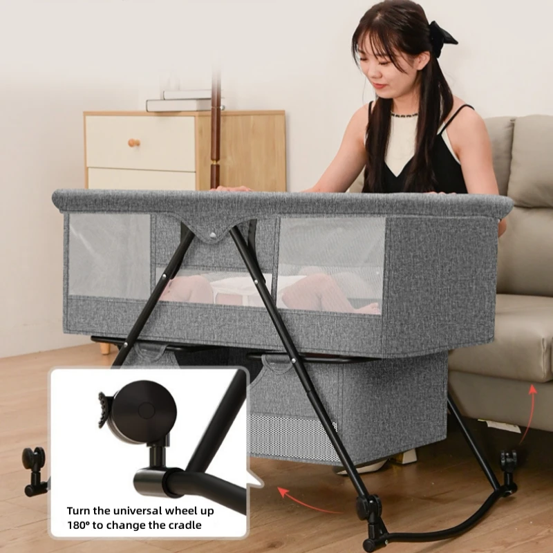 Cuna de viaje plegable para bebé – Cama cómoda y segura - imagen 5