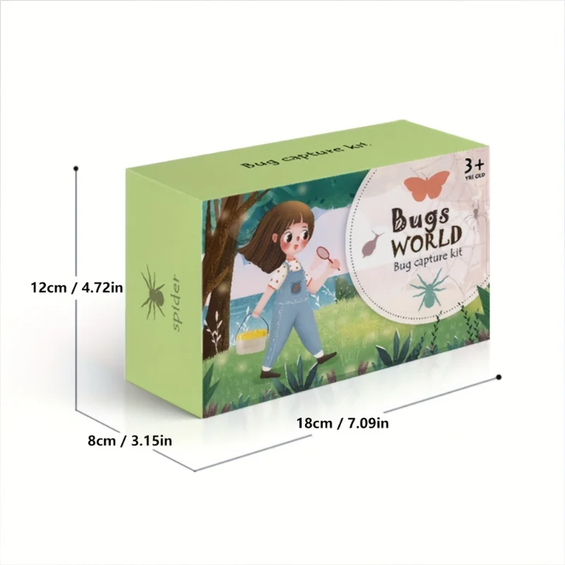 Kit de explorador con caja de observación y lupa