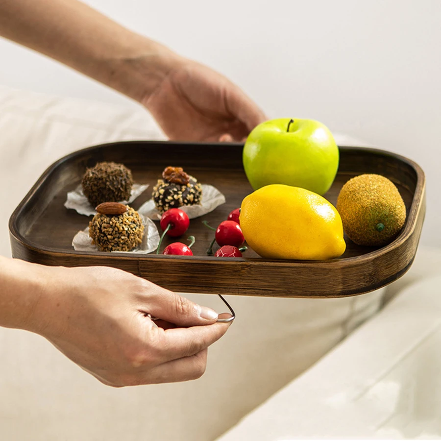Bandeja para sofá multiusos con control remoto, aperitivos y bebidas