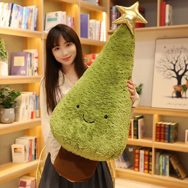 Peluche cojín árbol de Navidad en felpa siempreverde - imagen 5