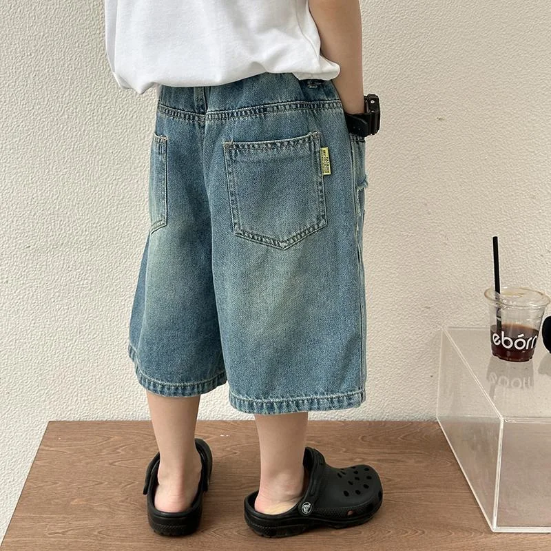 Pantalones cortos de mezclilla para niños – Verano casual - imagen 3