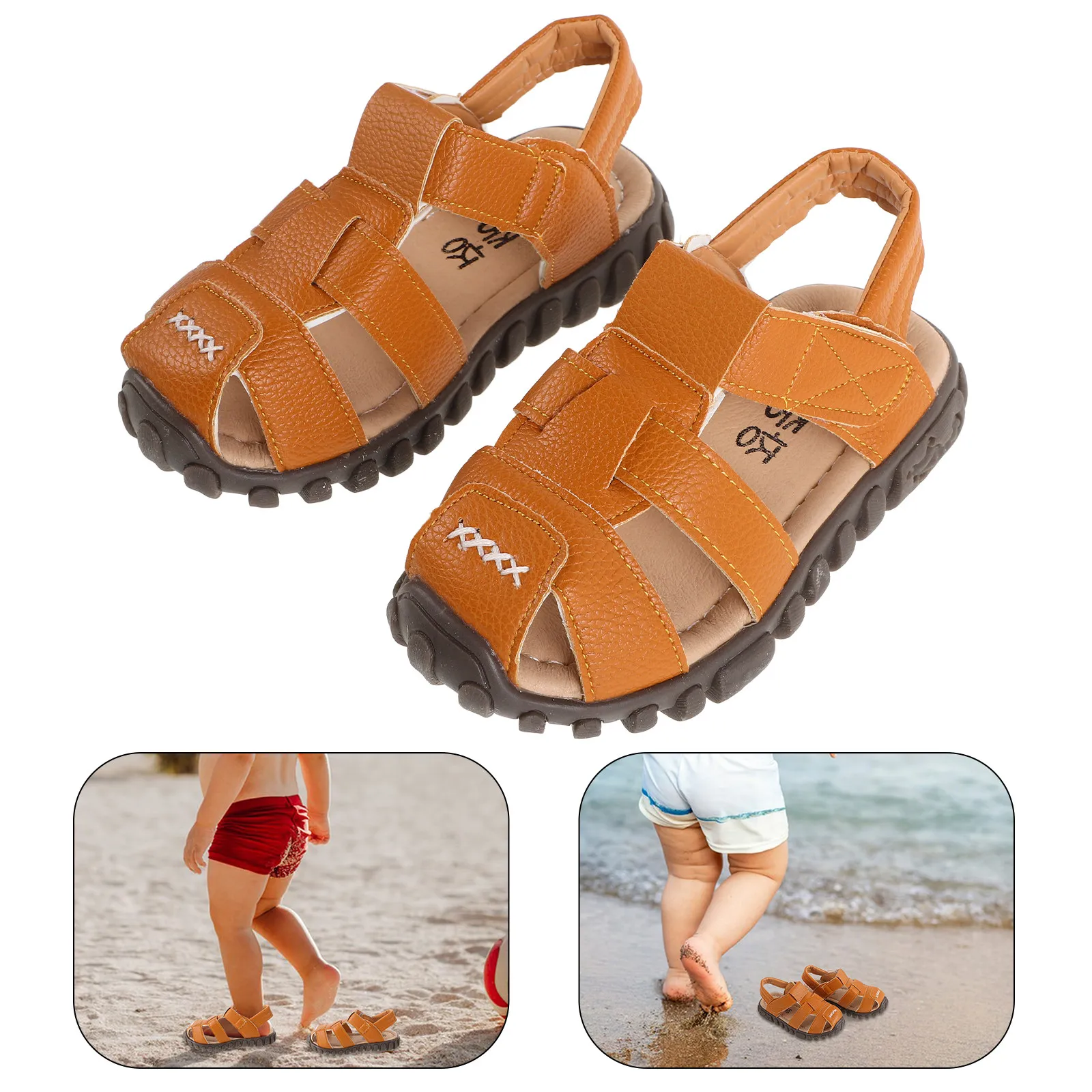 Sandalias infantiles de suela flexible para verano unisex, ligeras