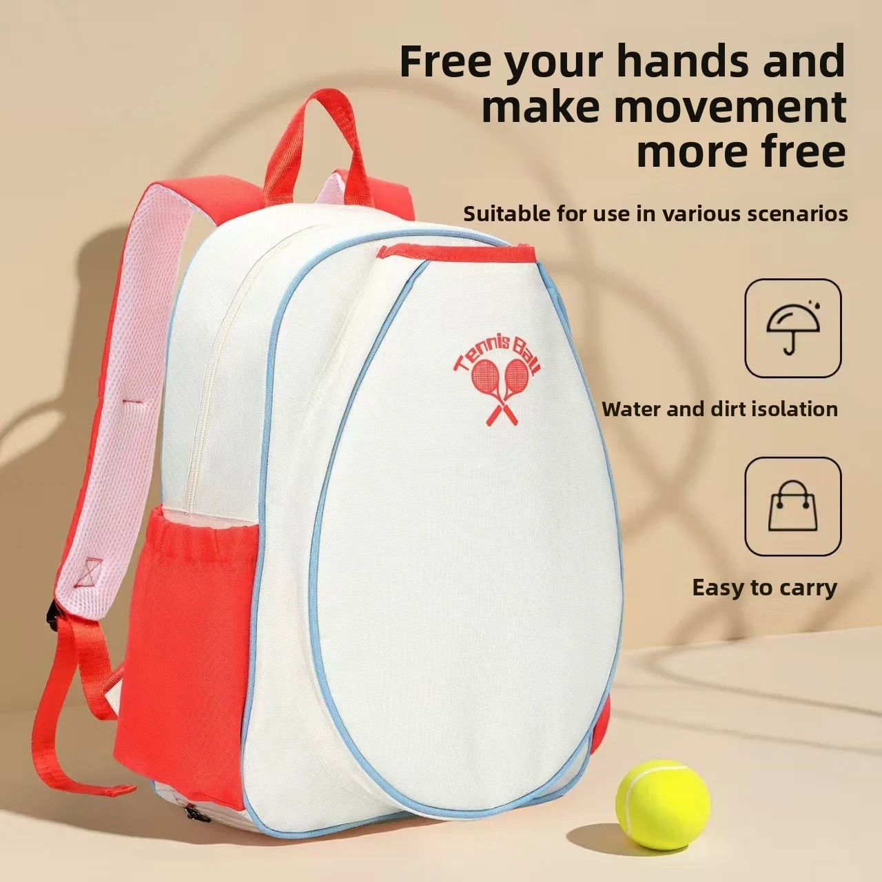 Mochila deportiva para niños con compartimentos de almacenamiento