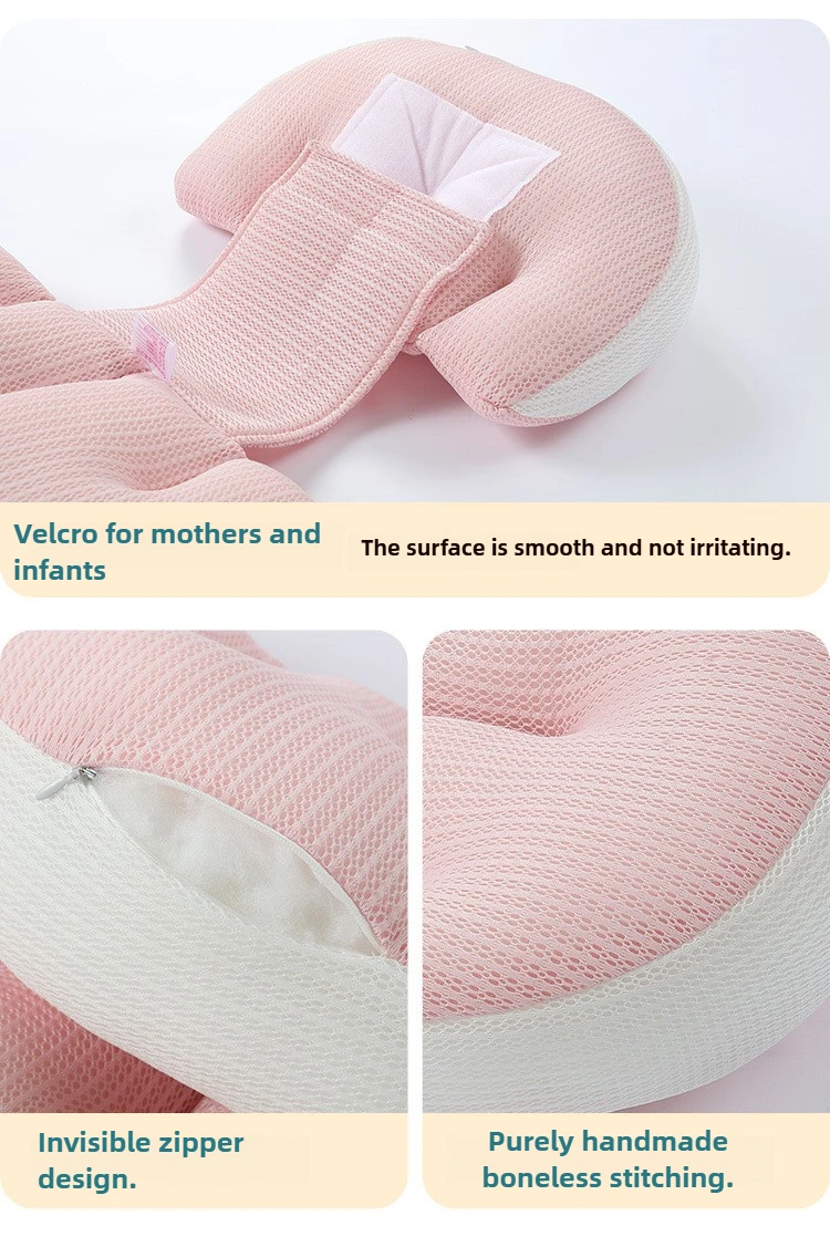 Detalle de la almohada corporal ajustable para distintas posturas