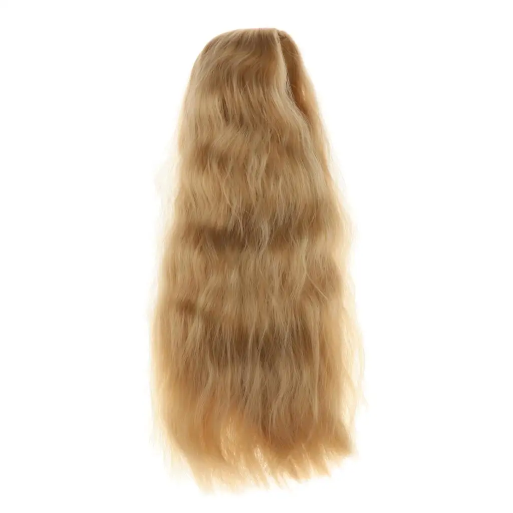 Peluca para muñecas BJD de pelo rizado largo de fibra térmica - imagen 2