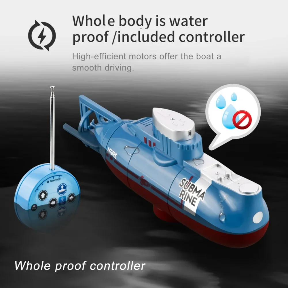 Submarino RC sumergible LSRC Mini con luz LED para niños - imagen 3