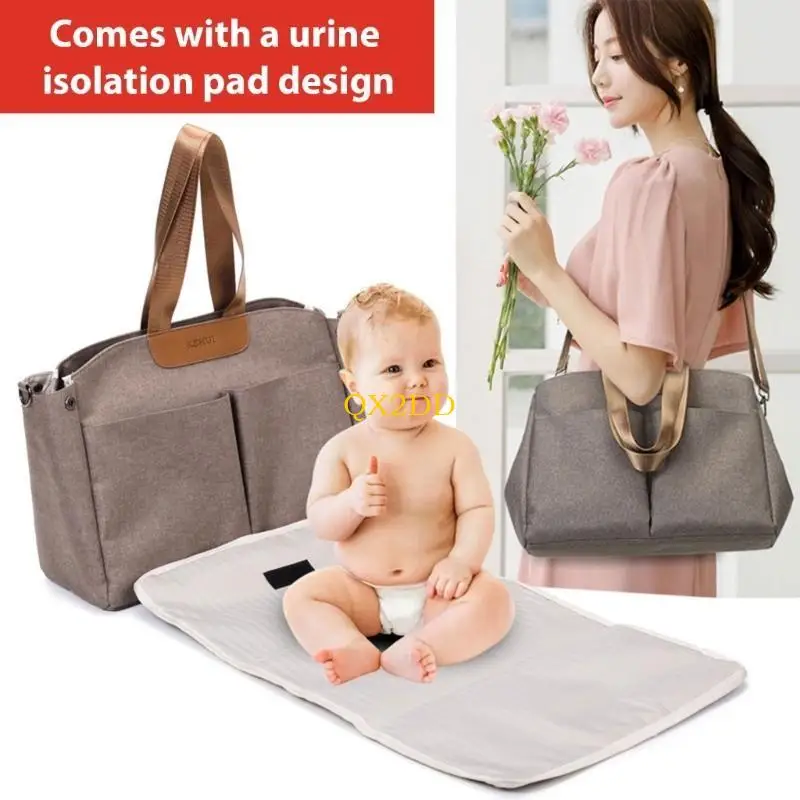 Bolso de pañales para mamá con cambiador, gran capacidad - imagen 4