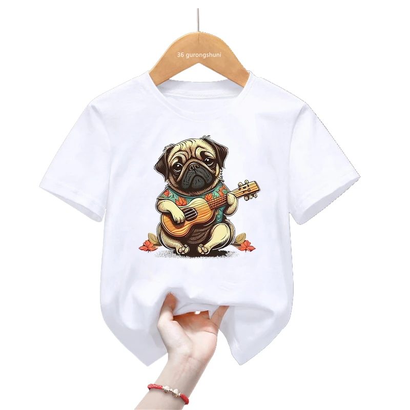 Camiseta princesas Pug verano niños y niñas – Estilo kawaii - imagen 5