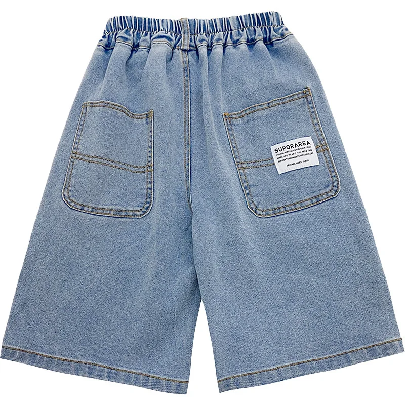 Pantalones cortos de mezclilla para niños – verano suelto y fino