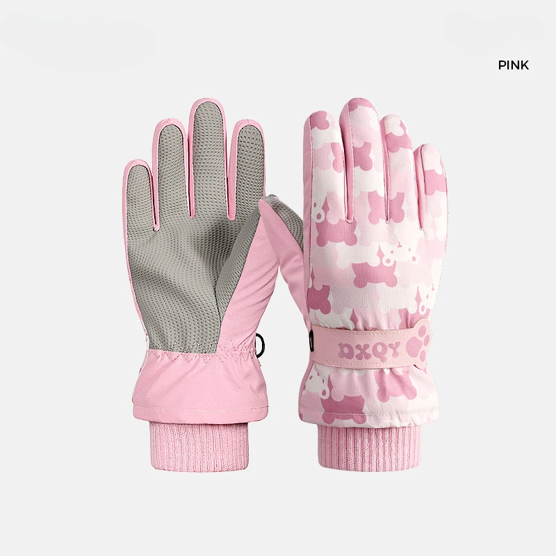 Guantes de esquí infantiles con forro térmico y pantalla táctil - imagen 2