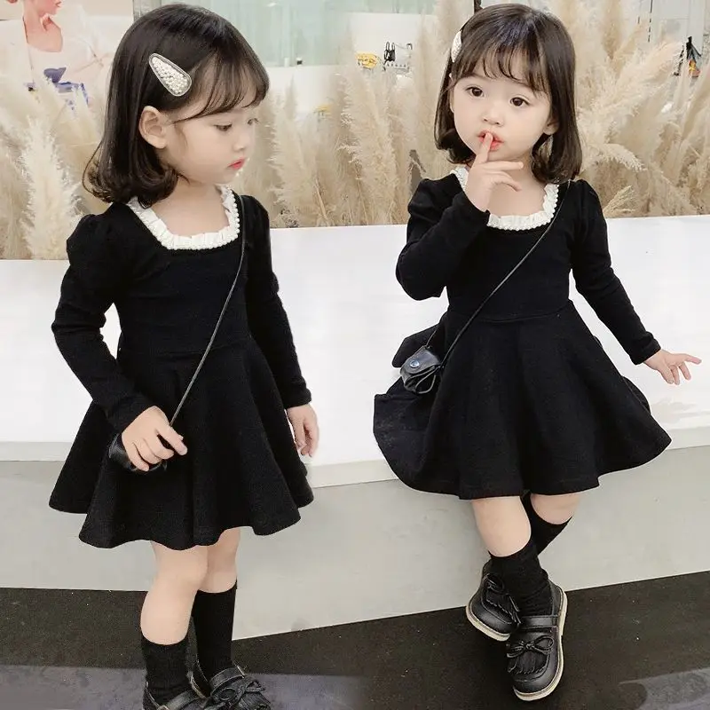 Vestido de princesa manga larga para niña – Primavera y otoño
