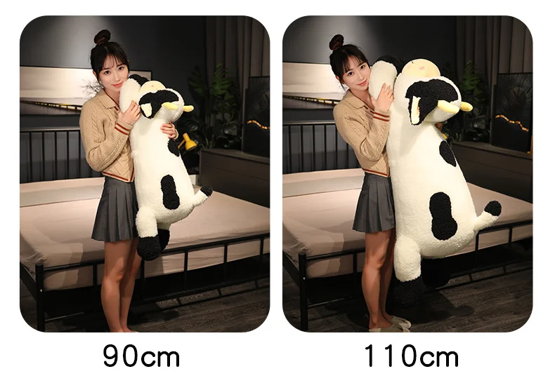Peluche de vaca lechera de 90 cm