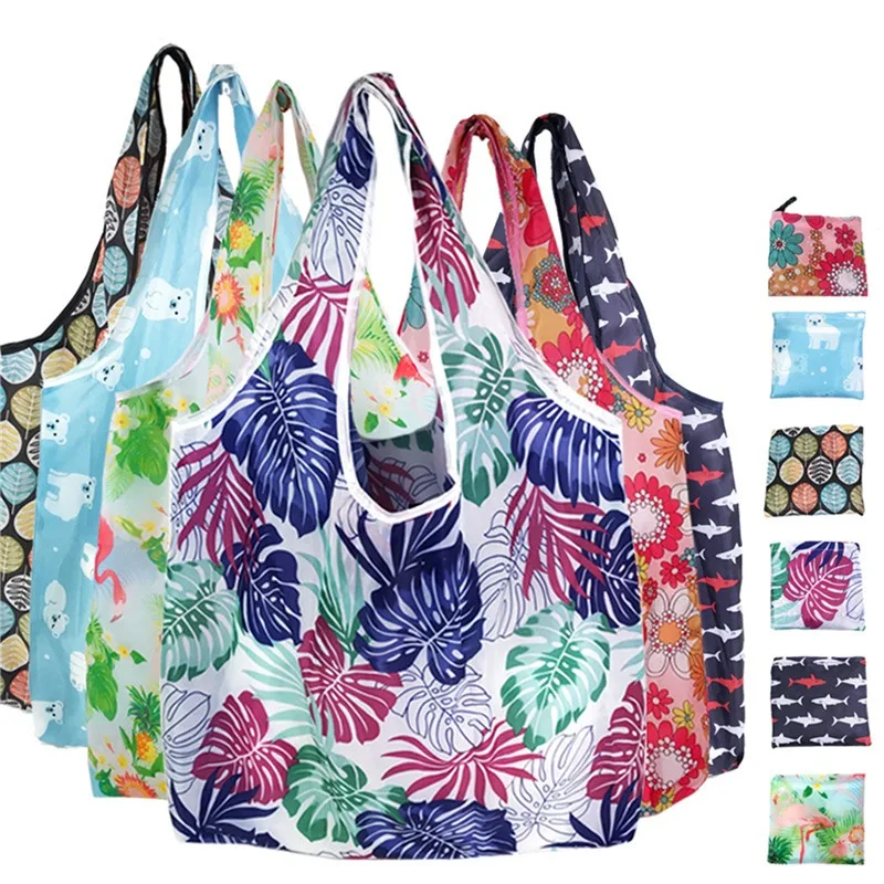 Bolsa plegable reutilizable ligera para viajes y compra diaria - imagen 5