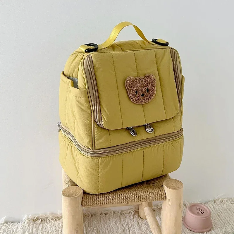 La bolsa colocada sobre un carrito