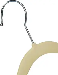 Perchas antideslizantes de terciopelo para ropa infantil con muescas