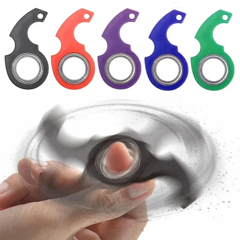 Spinner fidget antiestrés con diseño tipo dedo giratorio