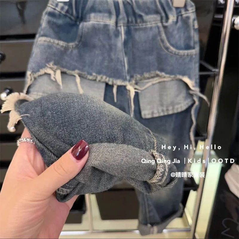 Pantalones vaqueros rectos para niños – Holgados y cómodos - imagen 4