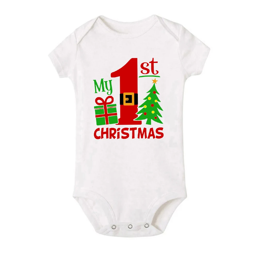 Pelele de manga corta para bebé - Ropa de Navidad para recién nacido - imagen 3