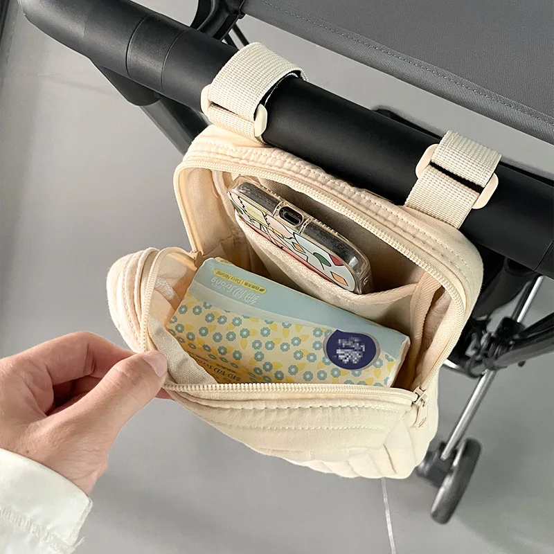 Bolsa para cochecito caddy colgante de mamá oso, organizadora - imagen 5