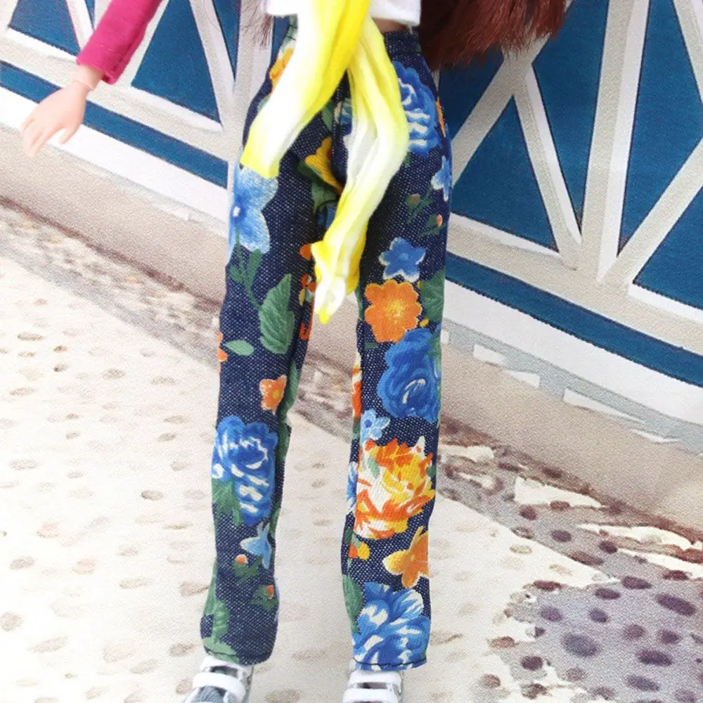 Pantalones vaqueros estampado floral para niños – ropa informal cómoda - imagen 3