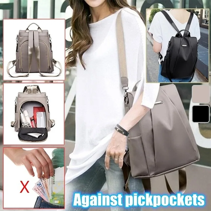 Mochila de viaje desmontable moderna de color liso con correa - imagen 4