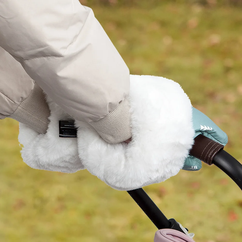 Guantes para cochecito bebé cálidos e impermeables con estampado oso - imagen 5