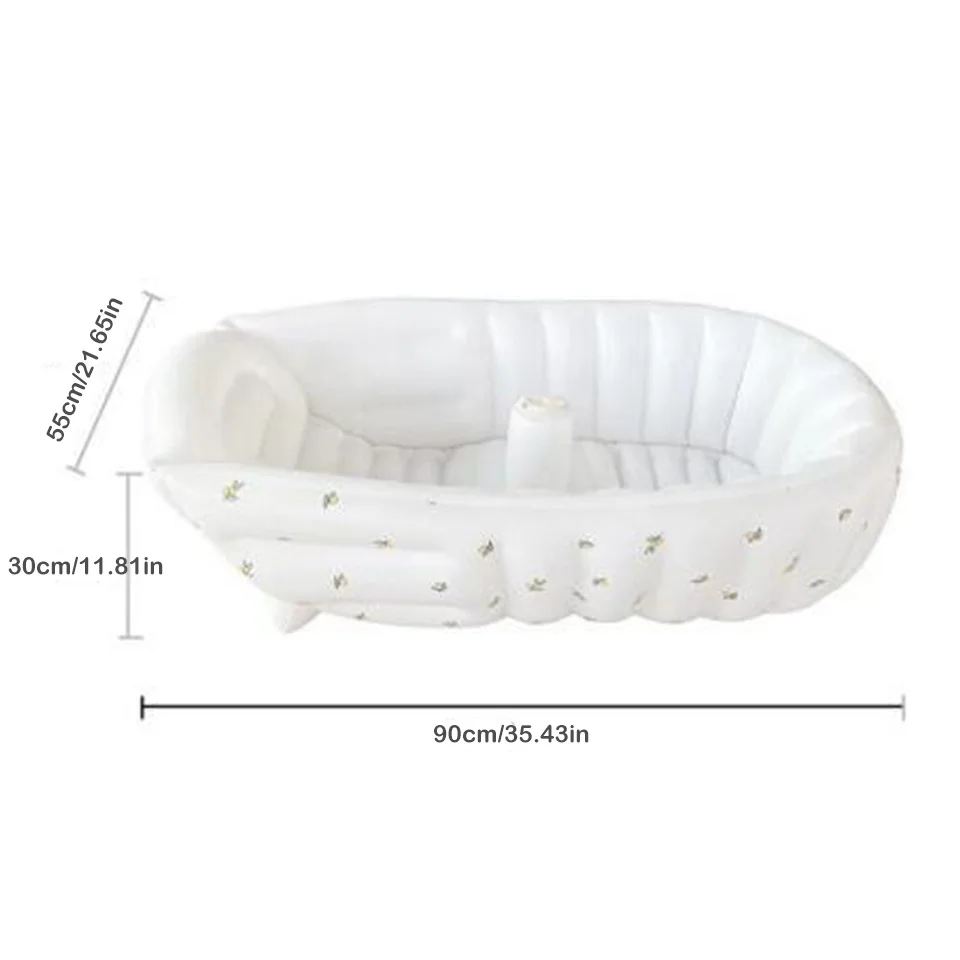 Bañera hinchable para bebés con diseño de animales – Piscina portátil - imagen 2