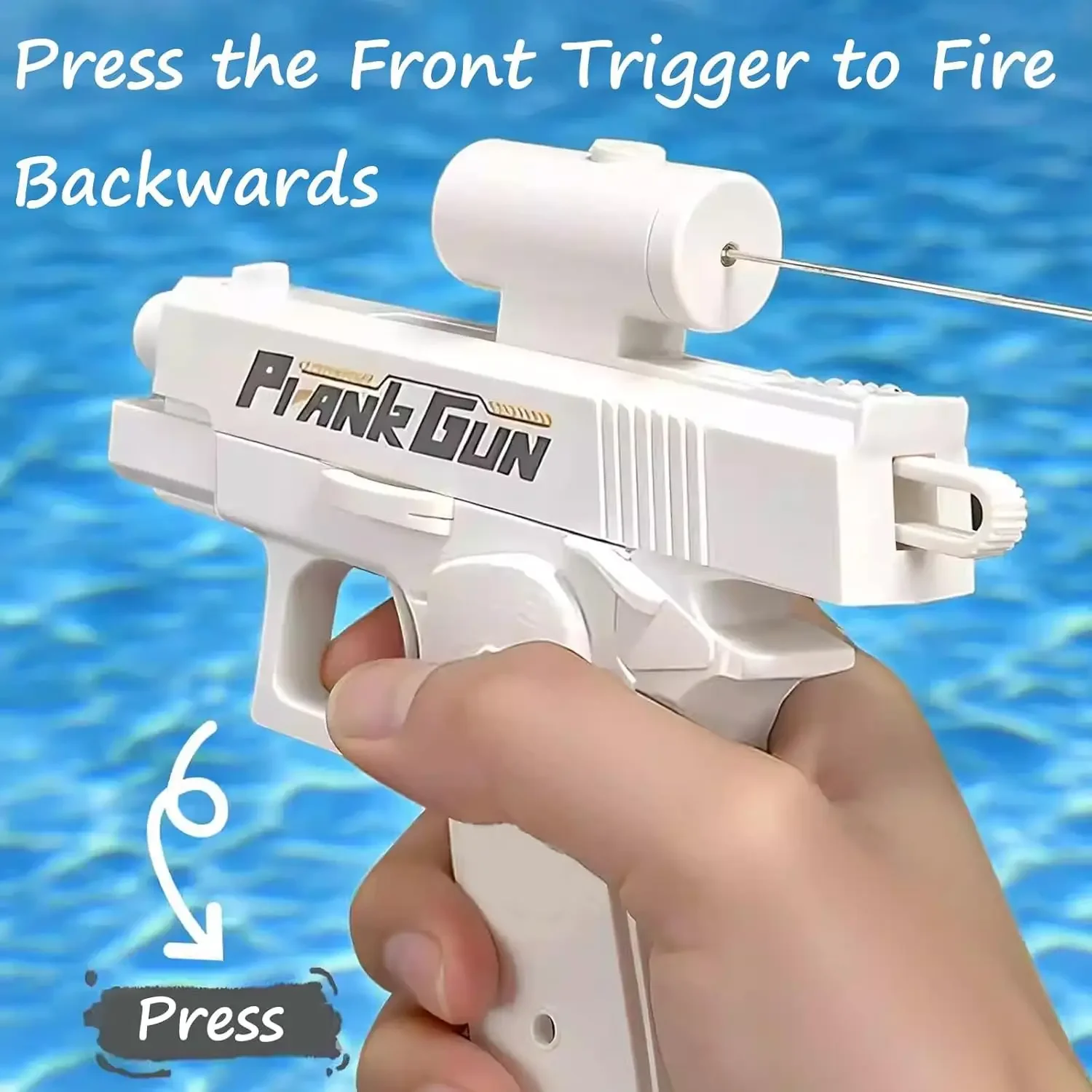Pistola de agua mini de doble chorro para juegos de verano - imagen 5