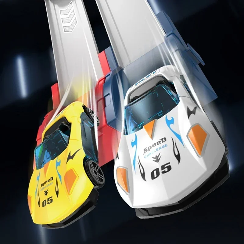 Pista de carreras con catapulta de juguete – Juego interactivo - imagen 3