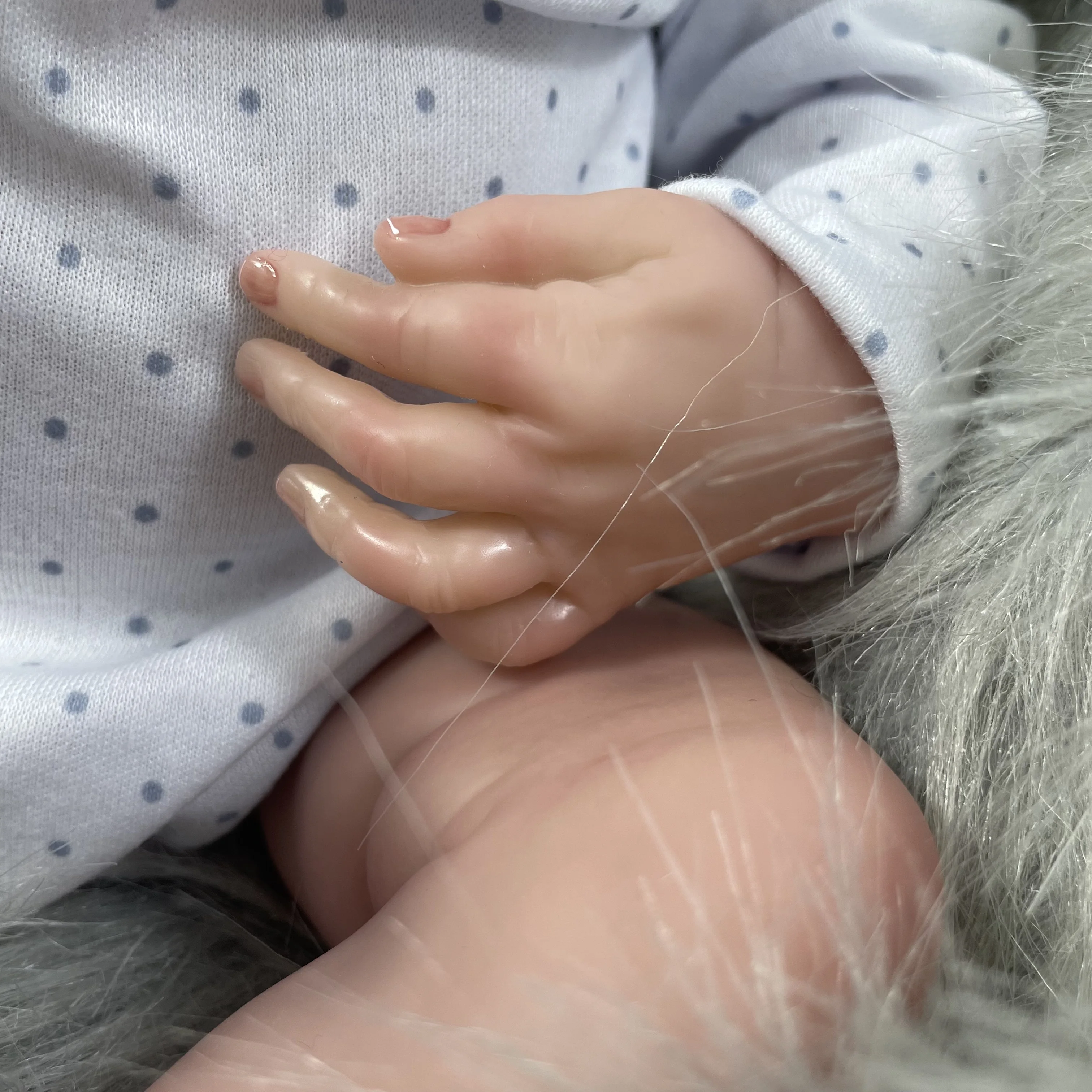 Muñeca Reborn realista Levi Awake de cuerpo completo impermeable - imagen 3