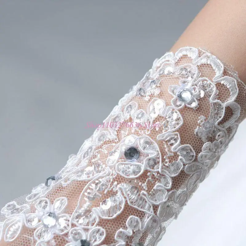 Guantes pulsera de princesa para niñas con diseño elegante - imagen 4