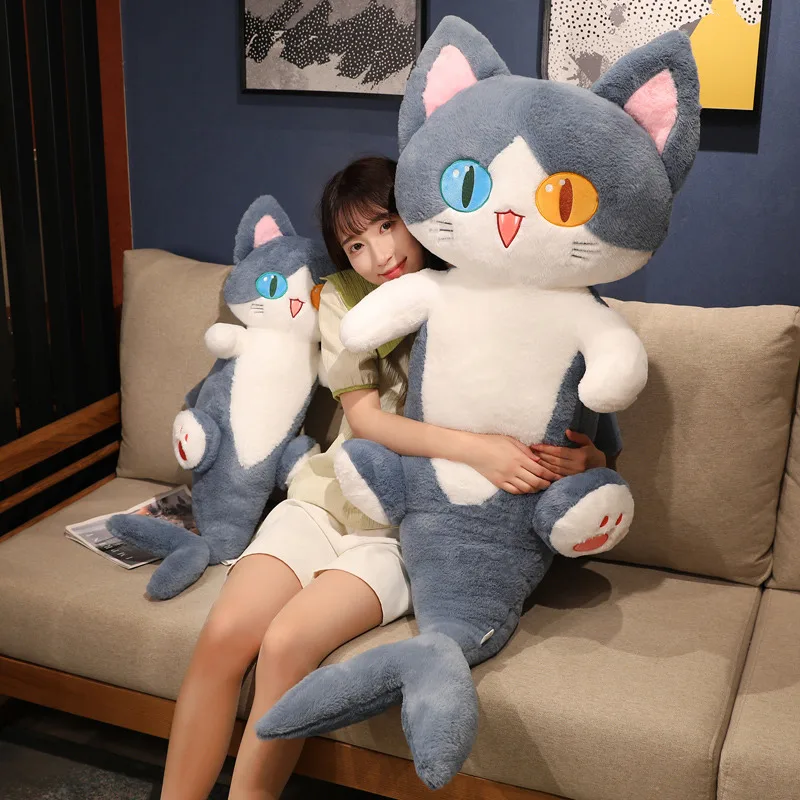 Peluche almohada de gato alienígena tierno con cola de tiburón - imagen 4