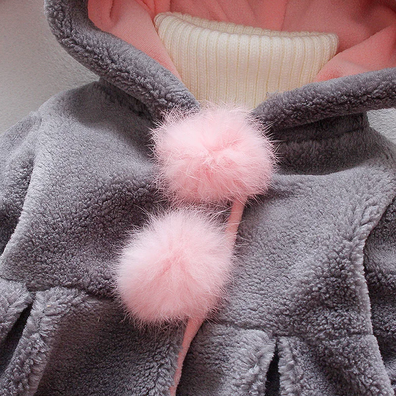 Abrigo de invierno con capucha y forro polar para niños - imagen 4