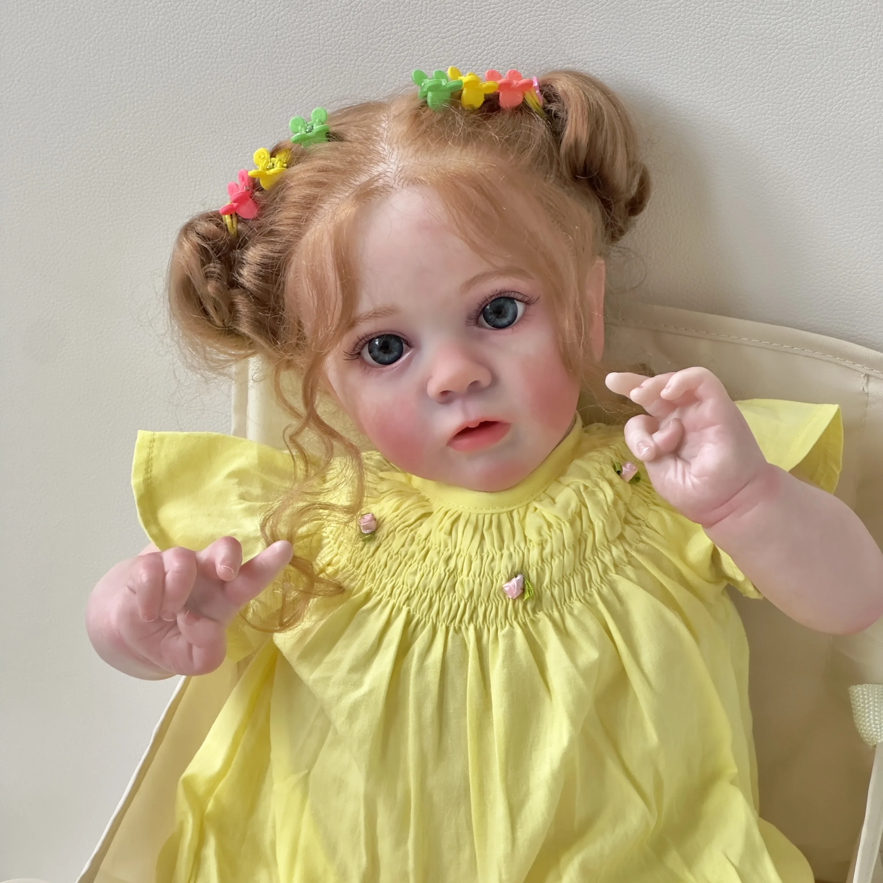 Muñeca bebé Missy Reborn aspecto realista piel 3D pintura en capas - imagen 2