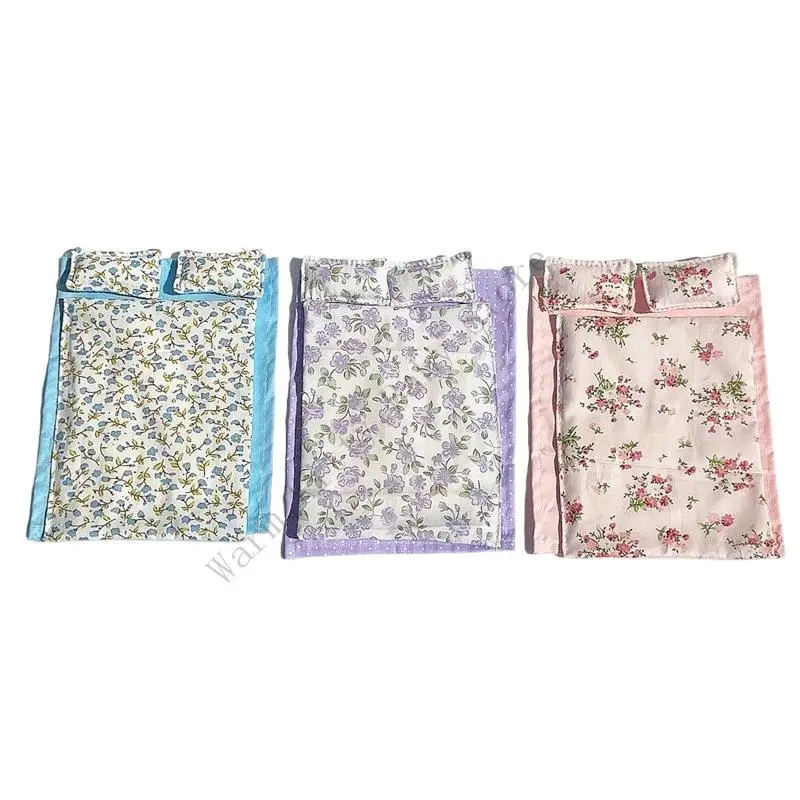 Mini set de almohadas y textiles 1:12 para casa de muñecas