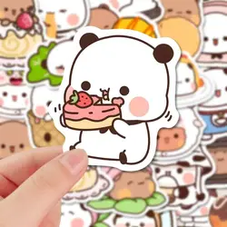 Pegatinas impermeables para comida infantil Bubu y Dudu panda oso