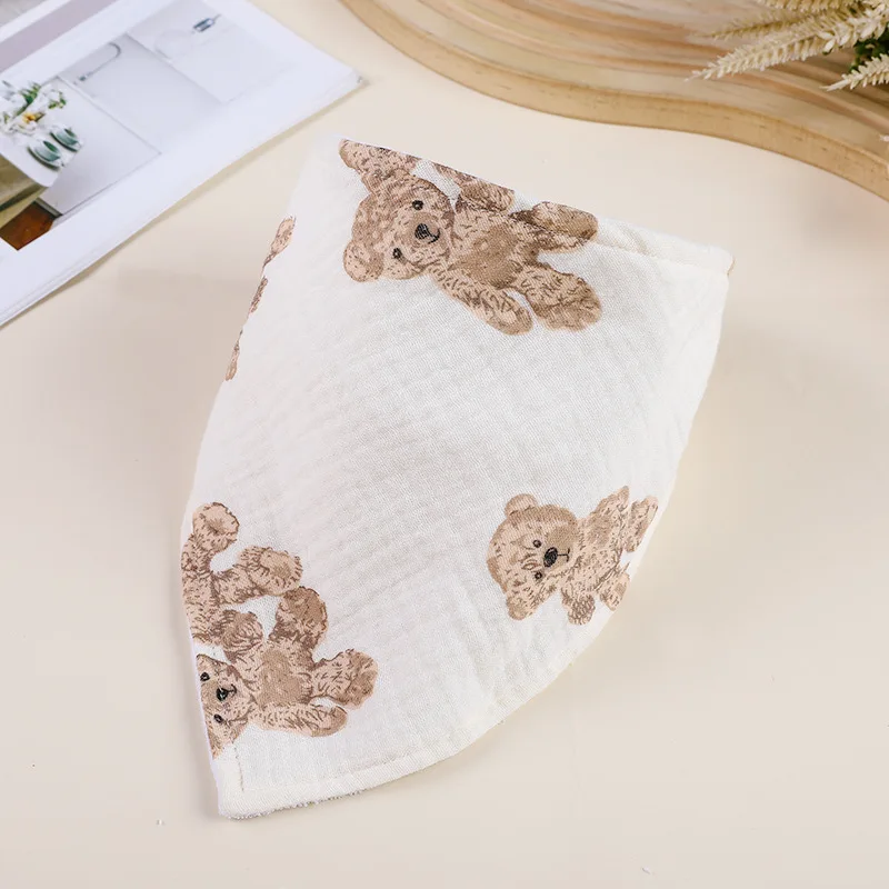 Babero bandana toalla eructador de algodón para bebé - imagen 2