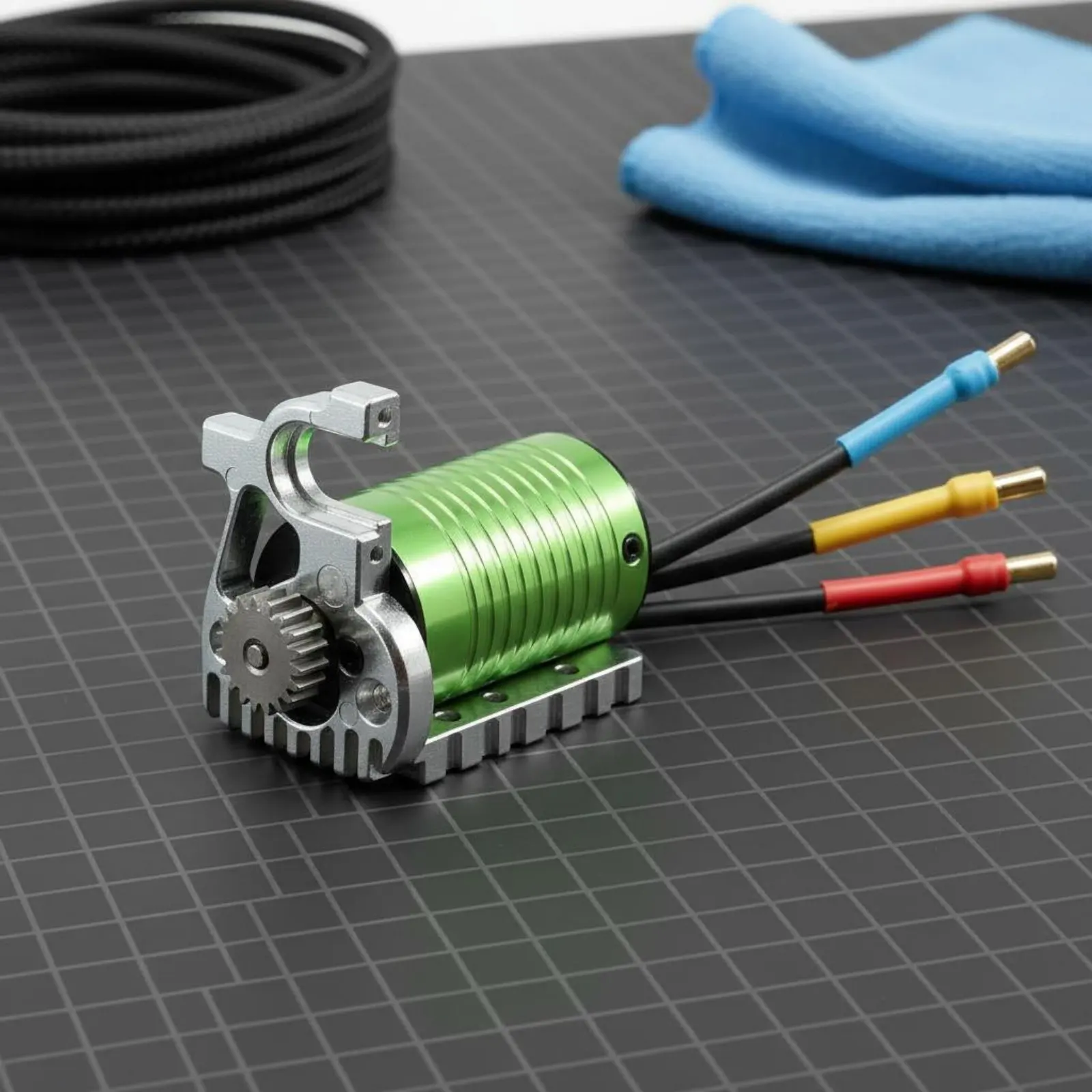 Soportes para engranajes de aluminio en coches RC, transmisión precisa - imagen 3
