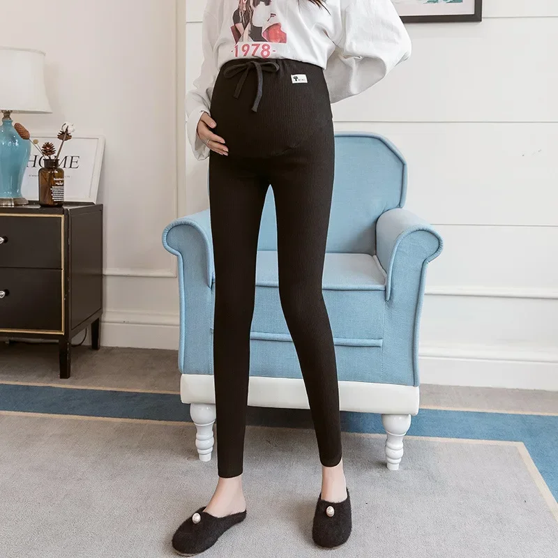 Leggings de embarazo con cintura elástica suave para entretiempo - imagen 2