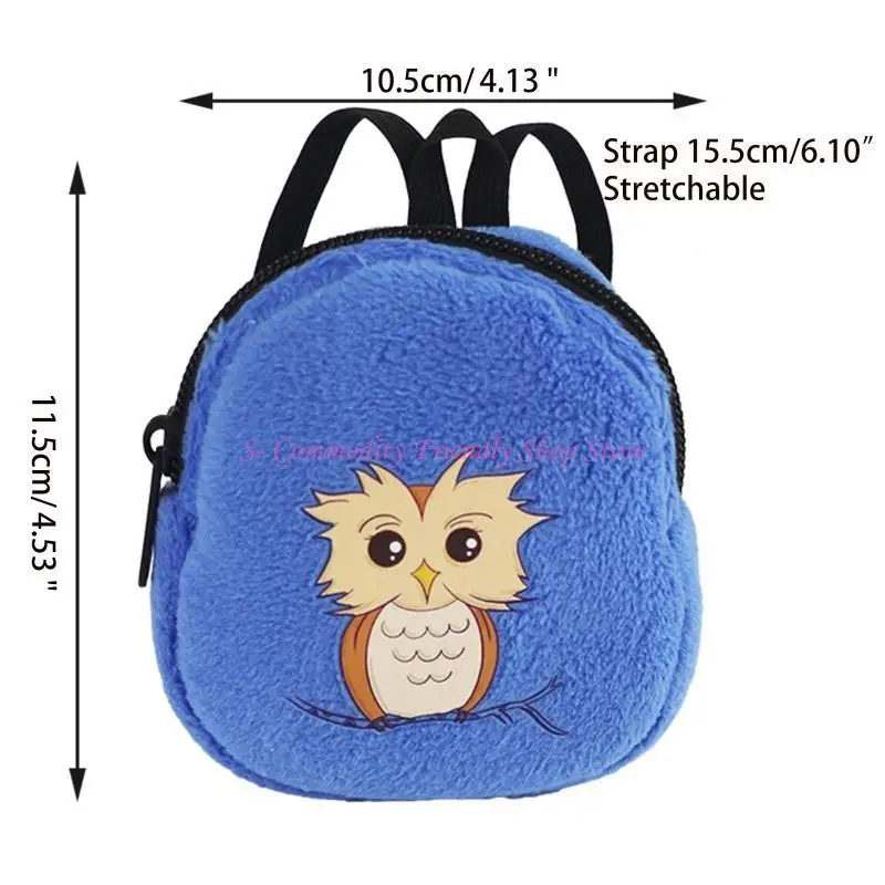 Mochila peluche infantil con forma de muñeca para niña - imagen 5