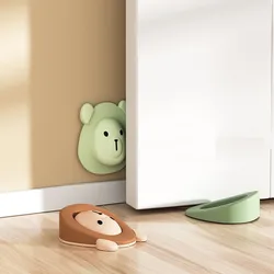 Tope de puerta infantil de silicona – Protección antipellizco con forma de oso