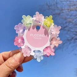 Pinza cabello niña estilo princesa con flor cerezo