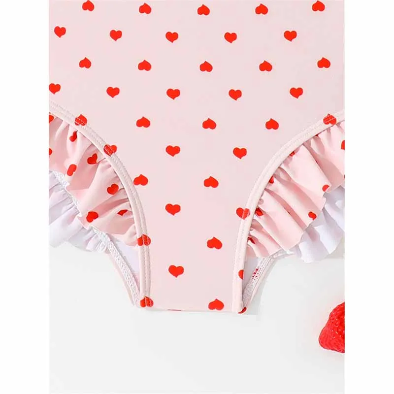 Bañador bebé de una pieza verano con volantes para niña - imagen 4