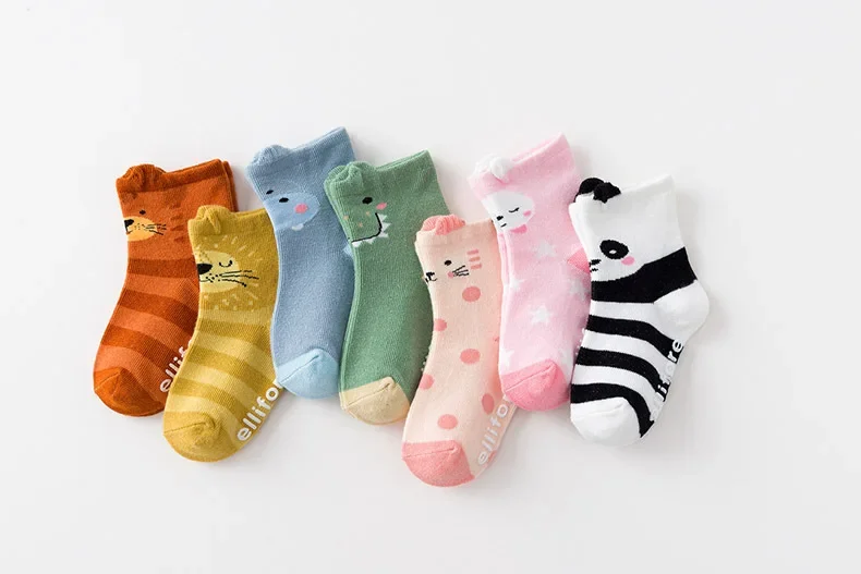 Calcetines infantiles con sujeción antideslizante y diseño de animales