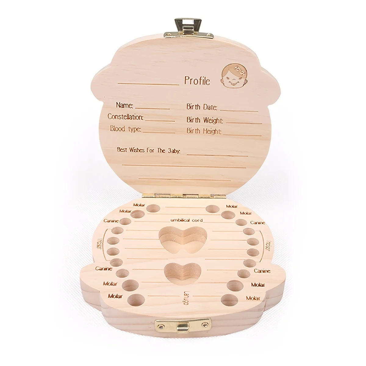 Caja de madera para dientes de leche: organizador y recuerdos - imagen 5
