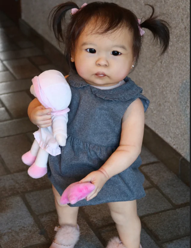 NPK kit de muñeca reborn de tela sin terminar, tacto suave - imagen 4