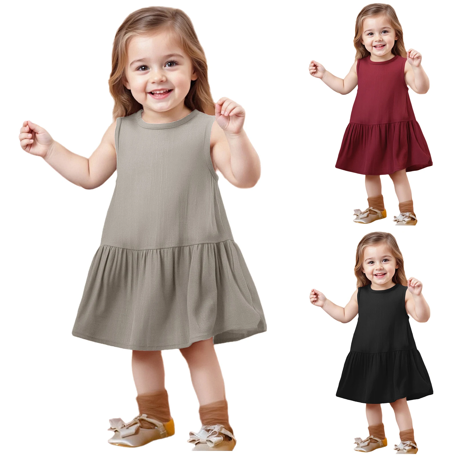 Vestido niña detalle escote